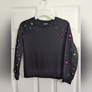 Girls Sweatshirt With Multi Color Stars
